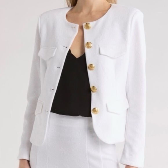 Veronica Beard Jackets & Blazers - Veronica Beard Kensington Cloqué Jacket White